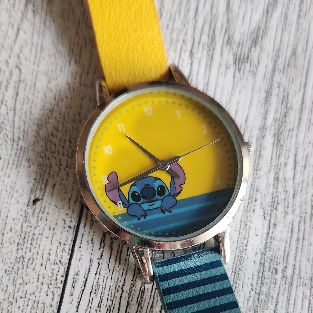 Disney Yellow and Blue Kids Watch Stitch